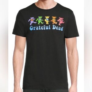 Grateful Dead Dancing Bears Black Licensed Graphic T-Shirt